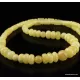 Butter combination beads Baltic amber necklace