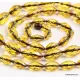 Large Facet Cut OLIVE beads Baltic amber necklace