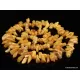 Vintage Egg Yolk Thorns Baltic amber necklace 23in