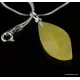 Genuine Baltic amber CARVED silver pendant