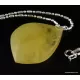Genuine Baltic amber CARVED silver pendant