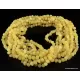 10 HQ Raw Butter BAROQUE Baltic amber adult necklaces