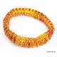 Facet cut pieces Baltic amber bracelet 7in