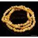 Vintage Egg Yolk Baltic amber beaded necklace