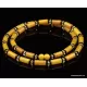 Egg yolk Cylinder beads Baltic amber UNISEX choker 23in