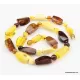 Cut Stones Baltic amber necklace
