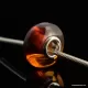 Cognac PANDORA style Baltic amber bead Charm