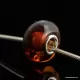 Cognac PANDORA style Baltic amber bead Charm