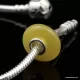 Butter PANDORA style Baltic amber bead Charm