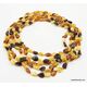 5 Multi BEANS Baltic amber adult wholesale necklaces 17in