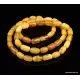 Vintage Egg Yolk BARREL Baltic amber unisex necklace