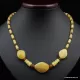 Artisan combination beads Baltic amber necklace 20in