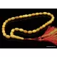 Islamic 33 Prayer Egg Yolk OLIVE Baltic amber beads rosary