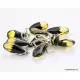 5 Faceted drops Baltic amber earrings