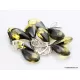 5 Faceted drops Baltic amber earrings