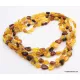 5 Multi Large BEANS Baltic amber adult wholesale necklaces