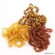 30 Raw CHIPS Baltic amber teething bracelets 14cm