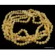 5 Raw Butter BAROQUE beads Baltic amber necklace
