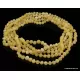 5 Raw Butter BAROQUE beads Baltic amber necklace