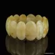 White pieces Baltic amber stretch bracelet