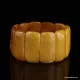 Anitique EGG YOLK pieces Baltic amber stretch bracelet