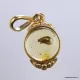 Gold Plated Baltic amber pendant with insect inclusion
