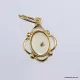 Gold Plated Baltic amber pendant with insect inclusion