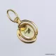 Gold Plated Baltic amber pendant with insect inclusion