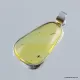 Baltic amber silver pendant w insect inclusion 8g