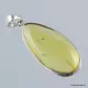 Baltic amber silver pendant w insect inclusion 9g