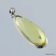 Baltic amber silver pendant w insect inclusion 6g