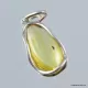Baltic amber silver pendant w insect inclusion 8g