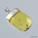 Baltic amber silver pendant w insect inclusion 8g