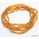 5 Honey RAW BEANS Baltic amber adult necklaces