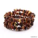 Multi Baltic amber Memory wire bracelet