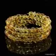 Honey BAROQUE beads Baltic amber Memory wire bracelet