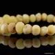 Raw Butter BAROQUE beads Baltic amber bracelet 7in