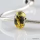 Green Baltic amber PANDORA style bead