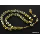 Islamic 33 Prayer OLIVE Baltic amber beads