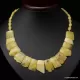 Butter pieces Baltic amber choker 18in