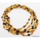 5 Multi BEANS Baltic amber adult wholesale necklaces 21in