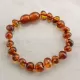 Cognac BAROQUE Baby teething Baltic amber bracelet