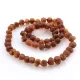 Raw Cognac BAROQUE beads Baltic amber necklace 17in