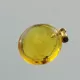 Drop Baltic amber pendant w insect inclusion