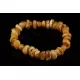 Egg Yolk nuggets Baltic amber stretch bracelet 8in