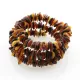 Multi Baltic amber Memory wire bracelet