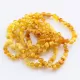 6 Butter BAROQUE Baltic amber adult bracelets
