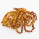 10 Butter BAROQUE Baltic amber adult bracelets 19cm