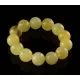 14MM Butter Round Beads Baltic Amber Bracelet 18cm