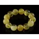 16MM Butter Round Beads Baltic Amber Bracelet 19cm